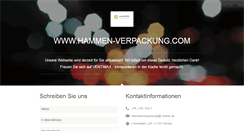 Desktop Screenshot of hammen-verpackung.com