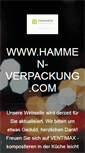 Mobile Screenshot of hammen-verpackung.com